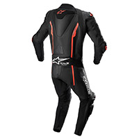 Combinaison en cuir Alpinestars Missile V2 noir rouge - 2