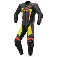 Tuta Alpinestars Motegi V3 Nero Giallo Rosso