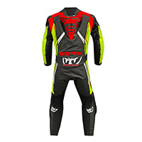 Berik Gp Race Racing Suit Black Red Yellow Fluo