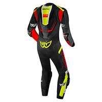 Combinaison Berik Kangaroo Mix Noir Jaune Rouge Fluo