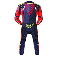 Traje Berik Racing T rojo amarillo fluo