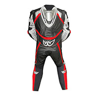 Berik Super Tense 2.0 Suit Black White Fluo Red Silver - 2