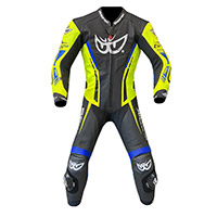 Combinaison Berik Monza 2.0 noir bleu jaune fluo