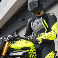 Dainese Audax D-Zip 穴あきスーツ イエロー - 3