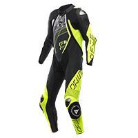 Dainese Audax D-zip Perforated Suit Yellow