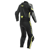 Dainese Avro 4 2pcs Leather Suit Black Yellow