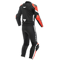 Dainese Avro 4 2pcs Leather Suit Black Red