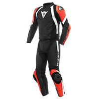 Dainese Avro 4 2pcs Leather Suit Black Red