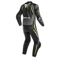 Dainese Laguna Seca 4 2pcs traje negro gris fluo amarillo - 2