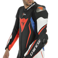 Dainese Misano 2 D-air® Perforado Negro Blanco Azul - 3