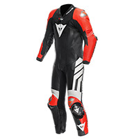 Traje Dainese Mugello 3 Perforado D-Air rojo fluo