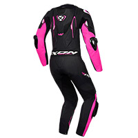 Traje Dama Ixon Vortex 3 negro rosado blanco - 2