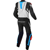 Macna Tracktix 1pc Suit Black Blue