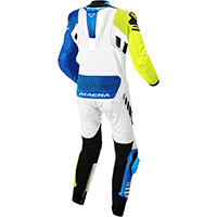 Traje Macna Tracktix 1pc blanco amarillo azul - 2