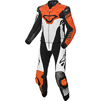 Macna Tracktix 2pcs Suit White Orange