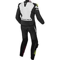 Traje 2pcs Macna Tracktix negro blanco amarillo