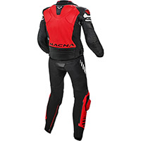 Macna Tracktix 2pcs Suit Black White Red