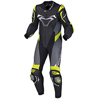 Macna Voltage 1pc Suit Black Grey Yellow