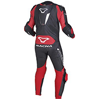Macna Voltage 1pc Suit Black Red