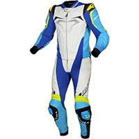 Macna Voltage 2pc Suit White Blue Yellow