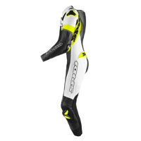 Combinaison Spidi Race Warrior En Cuir Perforé Jaune