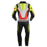 Spidi Supersonic Perforated Pro Leather Suit Red Yellow