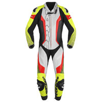 Spidi Supersonic Perforated Pro Leather Suit Red Yellow