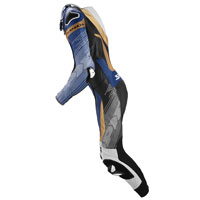 Spidi Supersonic Perforated Pro Leather Suit Blue Gold - 3