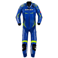 Spidi Tuta In Pelle Track Wind Replica Evo Blu