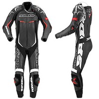 SPIDI TRACK WIND REPLICA EVO LEATHER SUIT Black