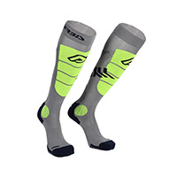 Acerbis Mx Impact Vented Socks Grey Yellow