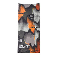 Alpinestars Buff Nazca Cuello gris camuflaje naranja