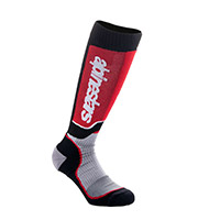 Alpinestars Youth Mx Plus Socks Grey Red Kinder