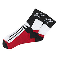 Calcetines Alpinestars Racing Road cortos negro rojo