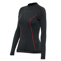 Dainese Thermo Ls Tee Lady Black Red