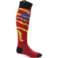 Fox 180 Nuklr Socks Red Fluo