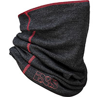 Calentador de cuello IXS Merino 365 negro rojo