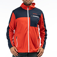 Sudadera con capucha Klim Glacier rojo