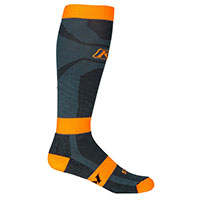 Calcetines Klim Vented petrol strike orange