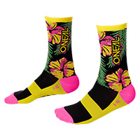 O Neal Mtb Perfomance Island Socks Green Yellow