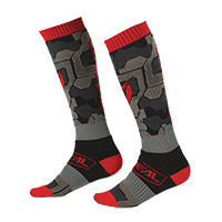 O Neal Pro Mx Camo V.22 Socks Black Red