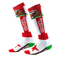 O Neal Pro Mx California Socks Red White