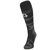 Scott Mid Long Camo Socks Grey Black