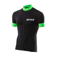 Maglia Maniche Corte Six2 Bike3 Stripes Verde