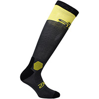 Chaussettes Six2 Long Racing Gris Tour Jaune