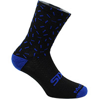 Calze Six2 Merinos Socks Nero Blu Line