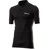 SIX2 Polo T-Shirt schwarz