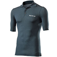 Maglia Six2 Polo Petrolio