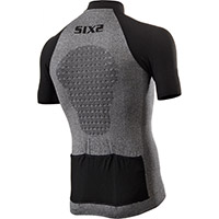 Camiseta de ciclismo Six2 Quota Jersey gris negro