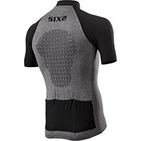 Maillot cycliste Six2 Quota Jersey gris noir - 2